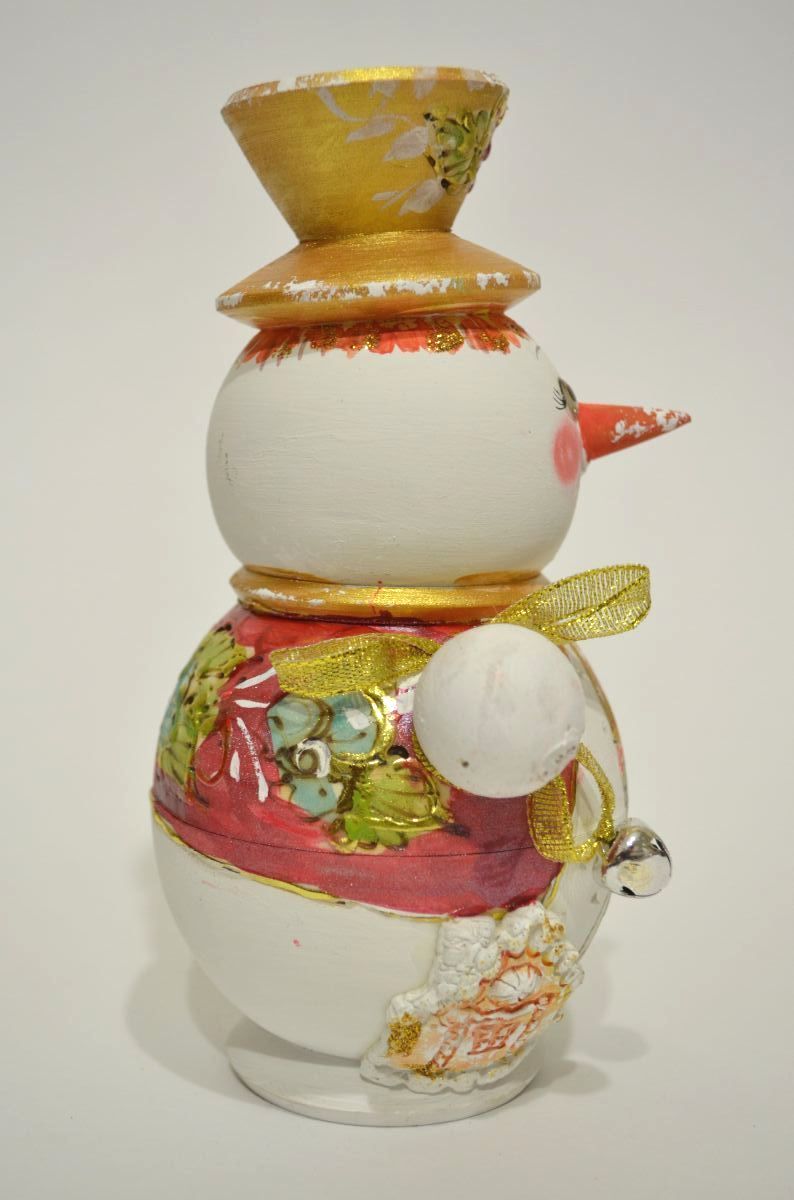 Матрёшка "Снеговик"